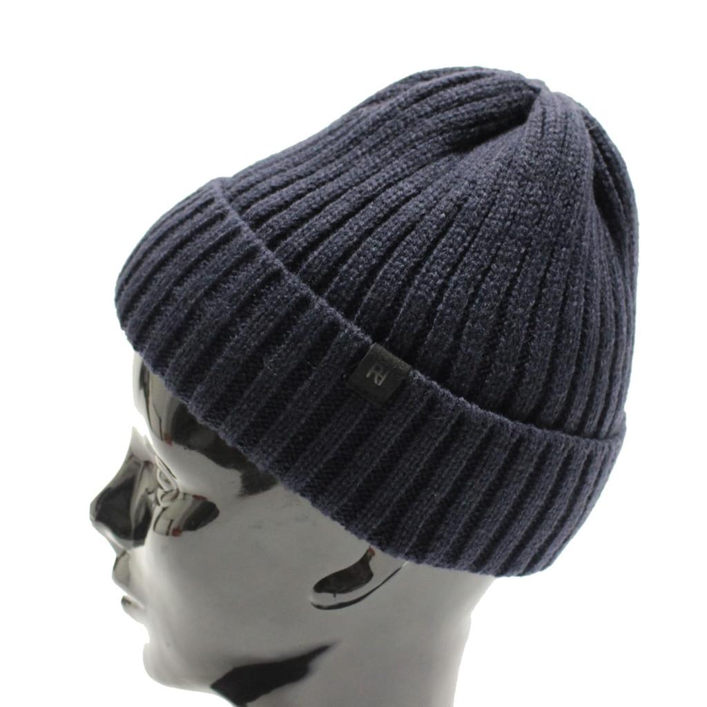 RIB BOA WATCH Back Boa Rib Knit Knit Cap Watch Cap Knit Watch Knit Hat Rib Boa Watch FREE Navy [Reck Hatter]