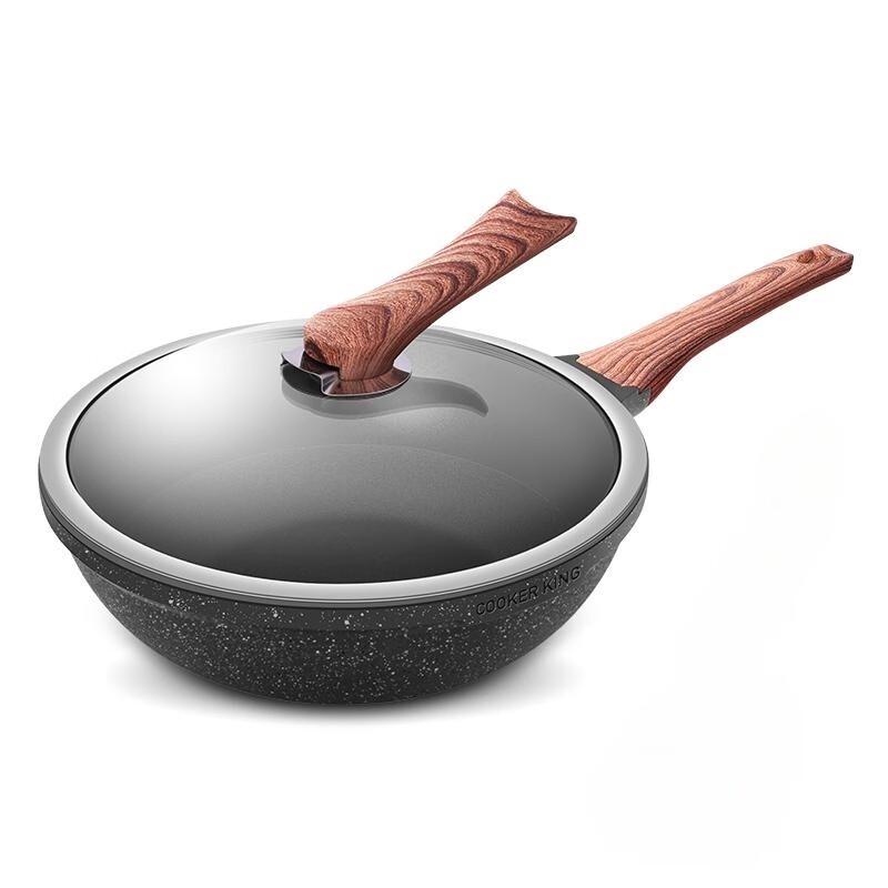 COOKER KING Diamond III 32cm Non-Stick Wok 32cm
