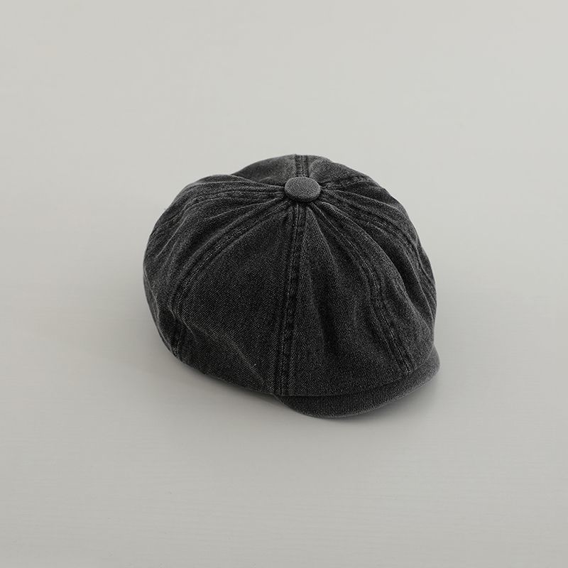 Autumn Beret Cap for Boys and Girls Western-Style Character Hat for Children Casual Wear In Spring and Fall