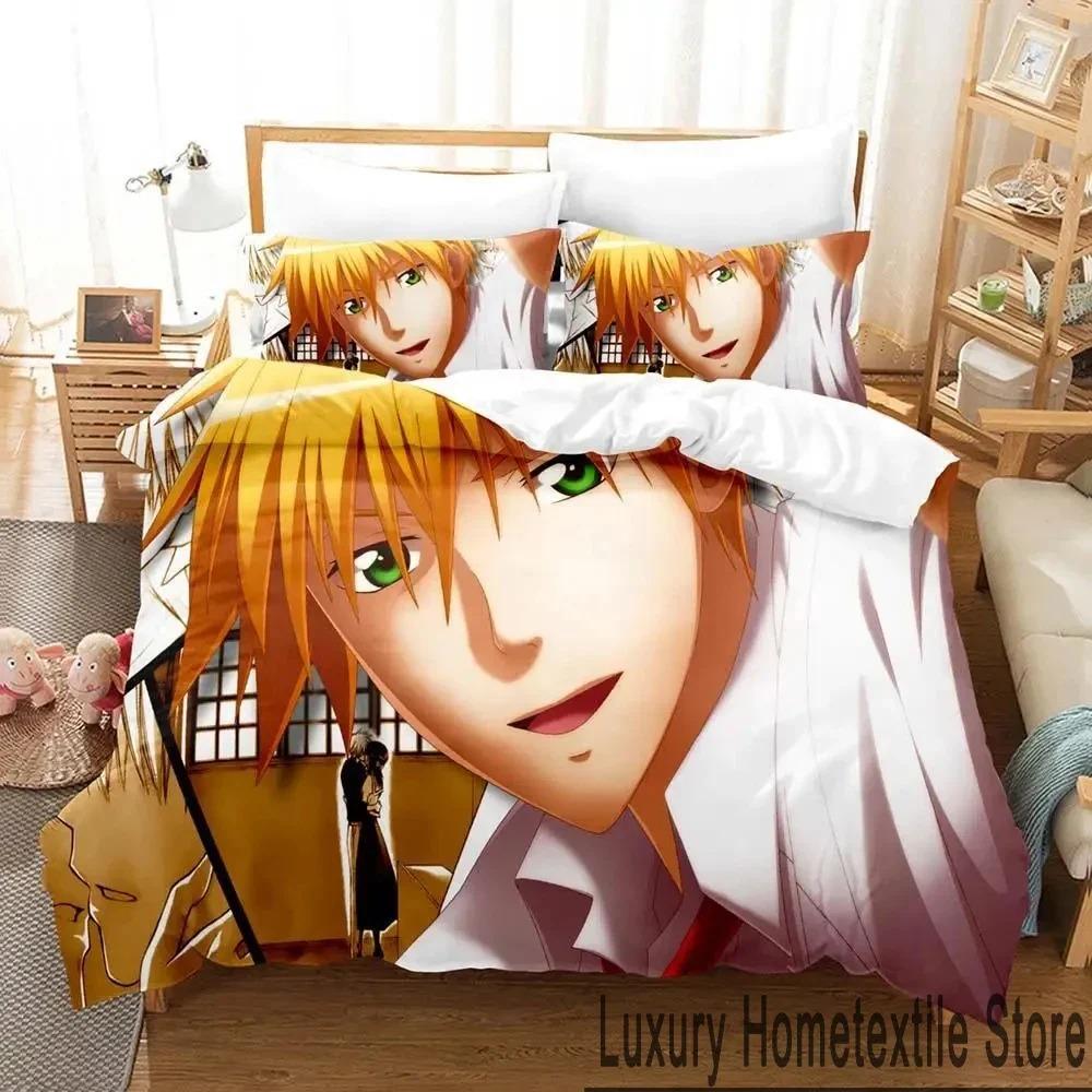 Comfortable Anime Print Duvet Cover Set With Duvet Cover And Pillowcases King Queen Twin Sizes For All Ages