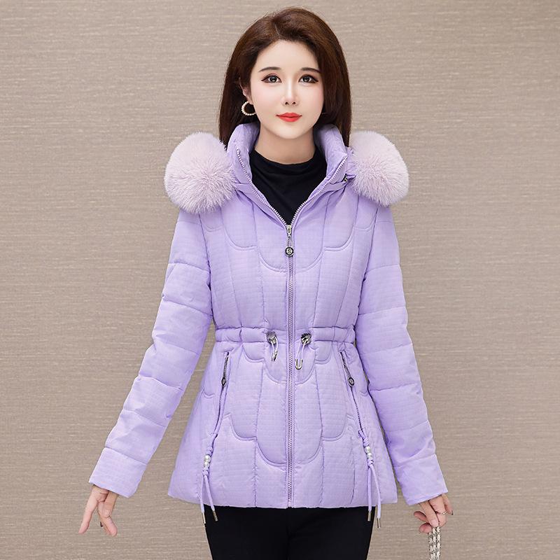 Winter Down Jacket Women Parkas Fashion High-Quality Warm Cotton Padded Coat Ladies Short Overcoat Hooded Overwear Tops