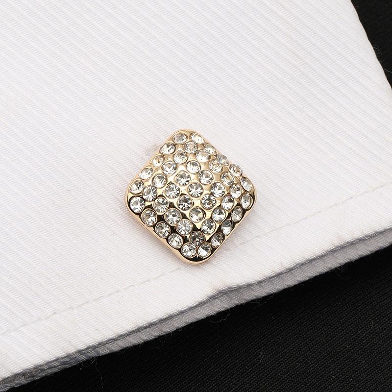 French Shirt Business Cufflinks Crystal Cuff Nails Men'S High-End Shirt Buckles Cuff Buckles Men'S And Women'S Gift Boxes