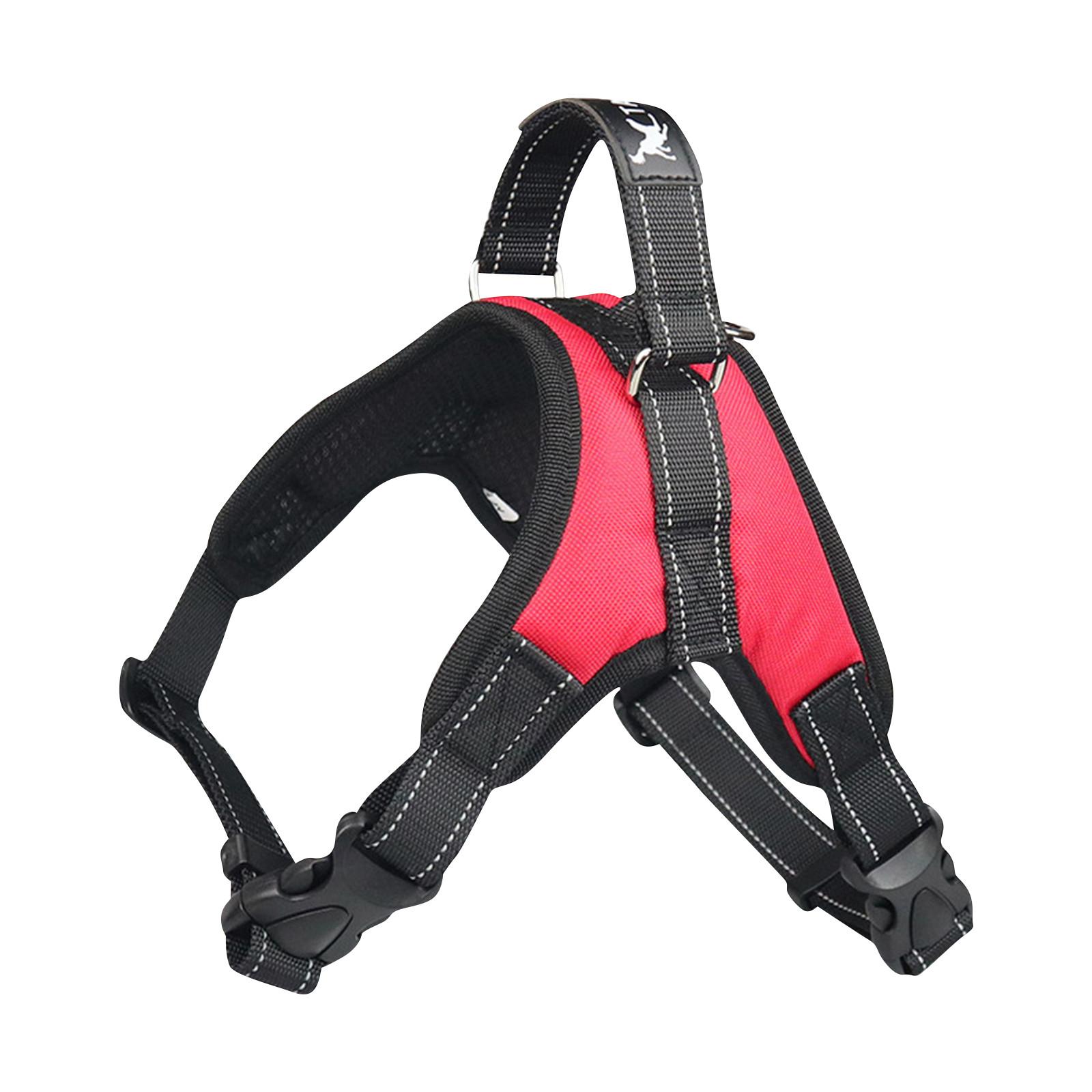 

Dog- Outdoor Adjustables Pet Vest Reflective Oxford Chest Strap For Medium Large Dogs Walking Training XS