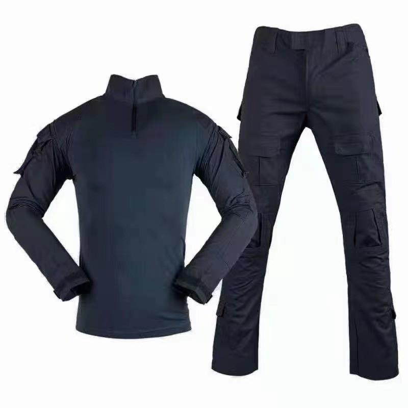 

Outdoor CS Camouflage Long-sleeved Authentic Training Uniform Frogman Instructor Security G2 Frog Top-M 170cm темно-синий