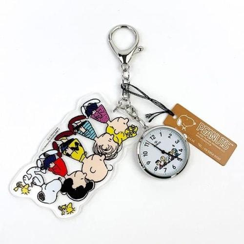 Fieldwork Women's Snoopy Analog Keychain Watch, Silver, PNT035-1
