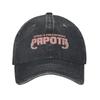 CARIEL  Paco  Tour Vintage Distressed Baseball Cap  PVC Coated Concert Hat Adjustable Retro Festival Accessory