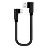 25Cm Short Fast Charging Cable Double Elbow 90 Degree Usb C Micro Usb Type C For Smart Phones Lightning Cable For Iphone Cable