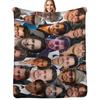 Johnny Depp Photo Collage Throw Blanket Soft Breathable Blanket for Night Sleeping