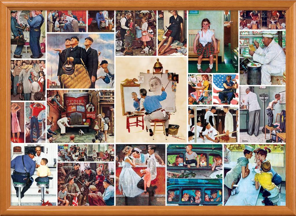 MasterPieces Saturday Evening Post Jigsaw Norman Rockwell 1000 Pieces Puzzle, Collage,