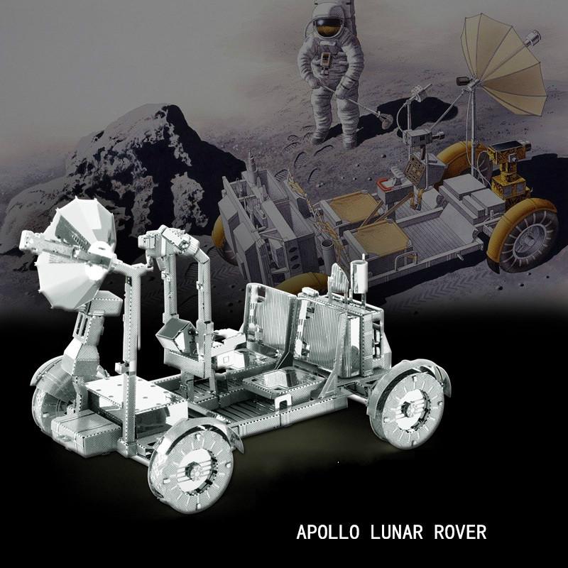 

Apollo Lunar Rover 3D Металлические Пазлы DIY Лазерная Резка Пазлы Для Взрослых Детей Развивающие Игрушки