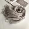 South Korea Dongdaemun Light Linen Scarf, Solid Color Sunscreen Scarf, Source