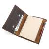 Handmade A5 Crazy Horse Leather Notebook with 6-Ring Binder & Replaceable Pages