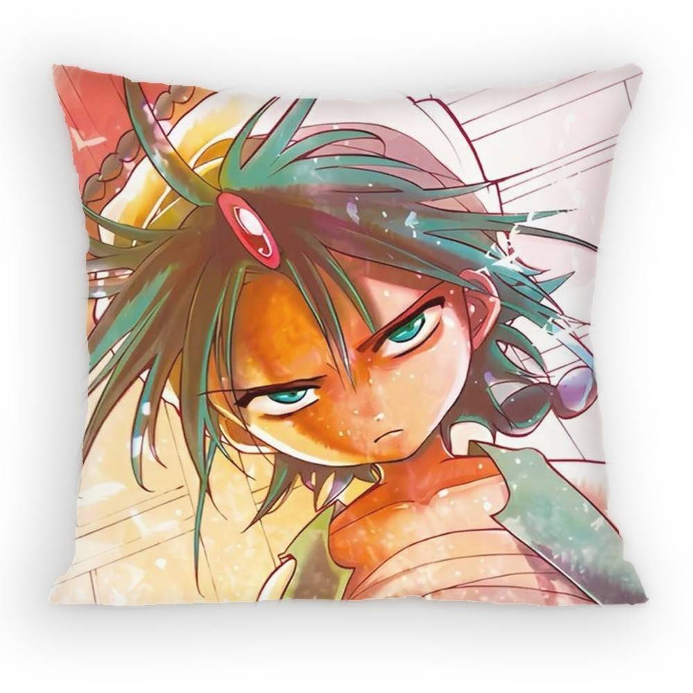 Magi The Labyrinth of Magic Anime Pillow Case Sofa Living Room Bedroom Headboard Backrest Cushion Square Cushion Nap Time