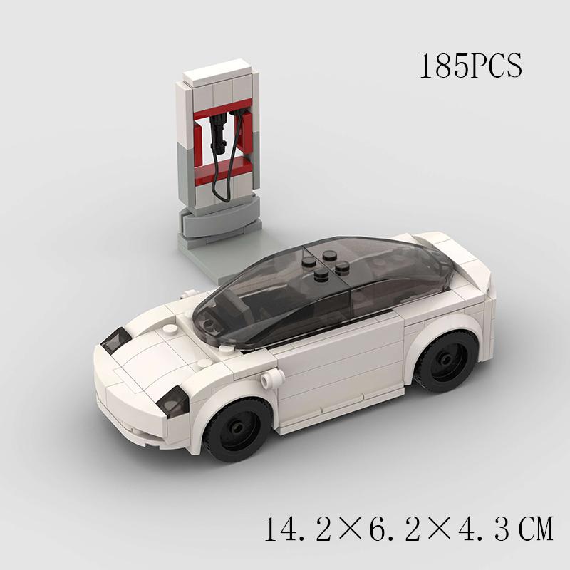 MOC Classical Speed Old Car City Super Racer Model Building Blocks Technical Sports Racing Vehicle Bricks Christmas gift Kid Toy