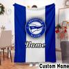 Custom Name Deportivo Fan Gear Throws Blanket Flannel Blankets for Couch Bed Gifts for Men Women Picnic blanket Christmas fan gifts
