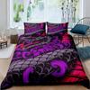 Snake Duvet Cover Set 3D Python Palm Leaf Bedding Set King Size Reptile Tropical Theme Quilt Cover for Kids Boys Girls Teens