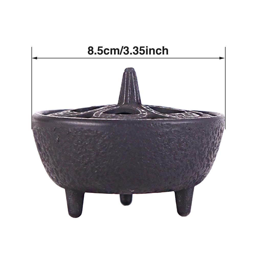 Heimdekoration, Aschefänger, Teehaus, klassisches Geschenk, Schüsselform, Büro, Innenbereich, Gusseisen, Weihrauchbrenner, Desktop-Ornament