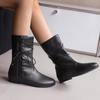 Women's Flat-bottomed Short Boots Autumn and Winter New Comfortable Large-size Casual Short Boots