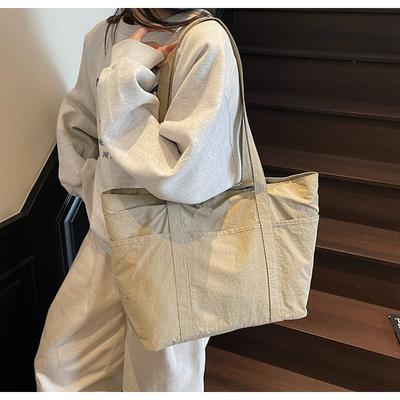 Simple Commuting Versatile Large-capacity Tote Bag, High-value Commuting Shoulder Canvas Bag When Going To Work and Going Out
