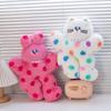 Polka Cartoon Dopamine Dot Cat Rabbit Puppy Plush Toy Children Doll Companion