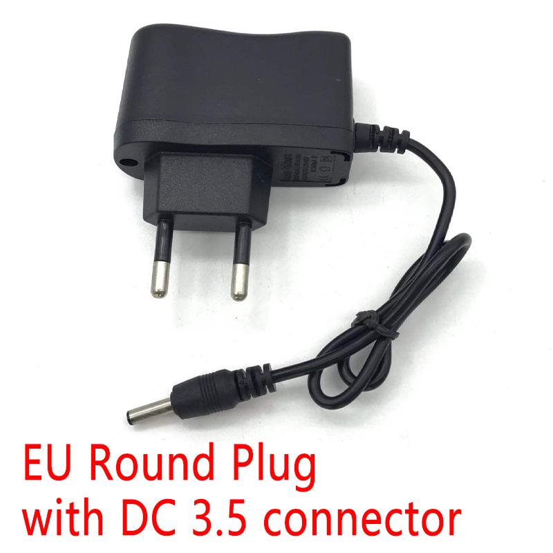 1PCS 5V New AC 100V-240V EU/US Adapter DC 5V 500mA Power Supply EU Plug DC 3.5mm x 1.35mm Charger for Phones Flashlight Headlamp DC 3.5 1.35mm
