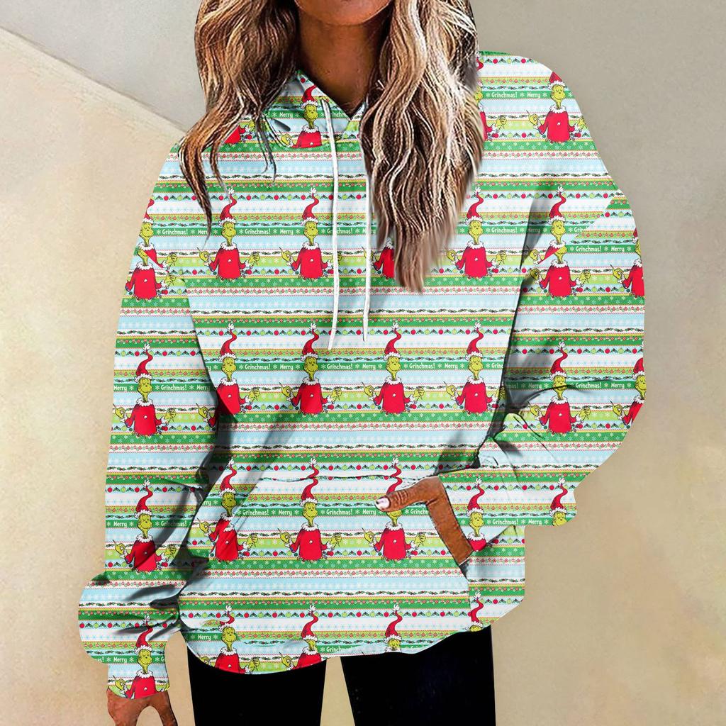 Women's Fashion Daily Versatile Casual Crewneck Sweatshirts Graphic Daily Long Sleeve Gradient Patchwork Printed Top Sweatshirts