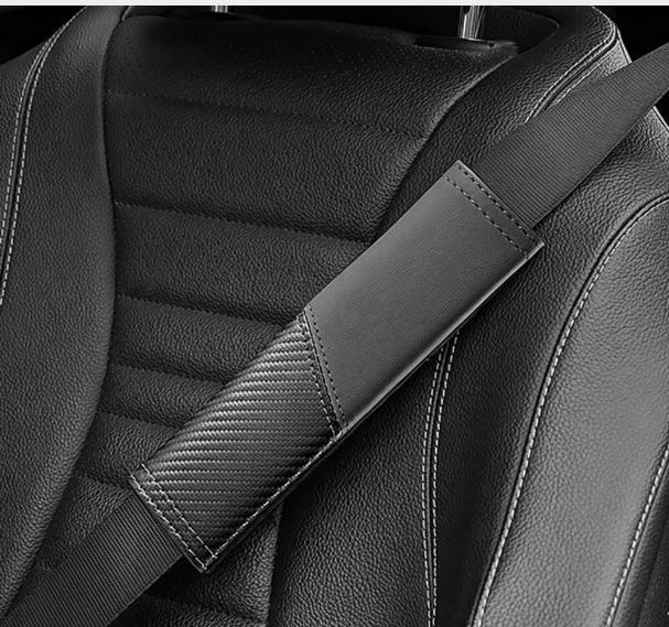 2Pcs/Set All Car Seat Belt Shoulder Pad Universal Shoulder Protector Leather Safety Belt Cover