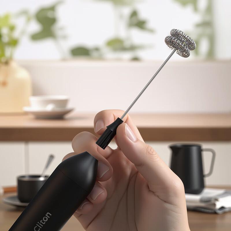 CLITON Rechargeable Handheld Milk Frother & Mixer