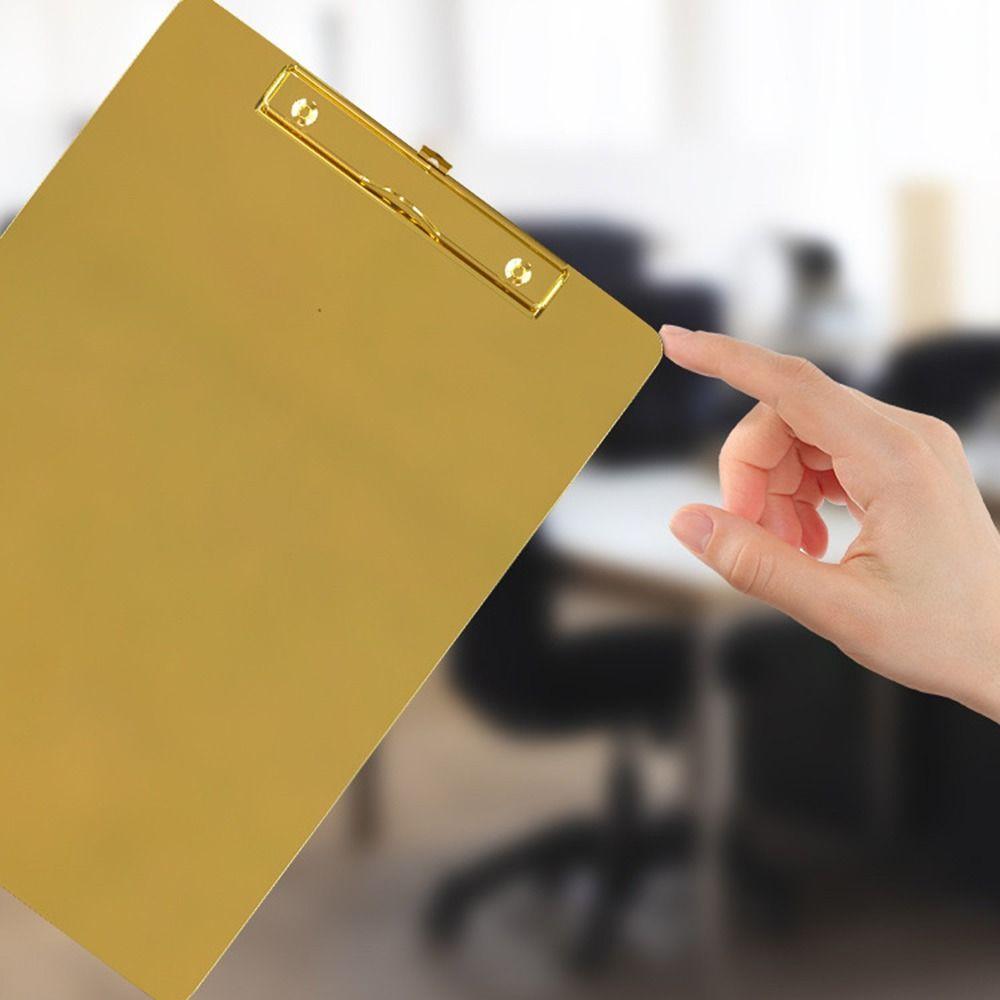 Twardy Folder do Przechowywania Papierów Testowych Stal Nierdzewna Podkładka do Pisania Organizer do Segregacji Dokumentów Restauracja