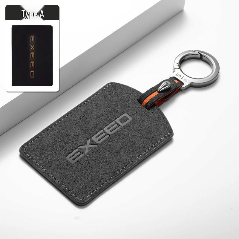 Ключница NFC Xingtu Yaoguang: Замшевый держатель для карт для автомобиля, мужчин и женщин