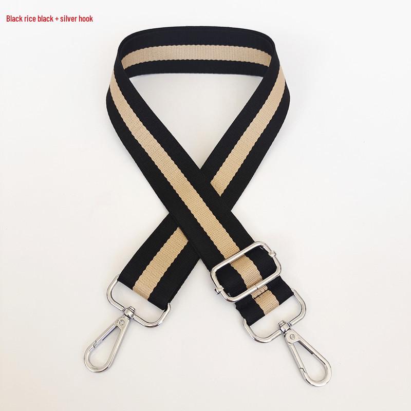 Bunter Verstellbarer Damen Crossbody-Taschenriemen - Verlängertes Breites Gestreiftes Schultergurtband