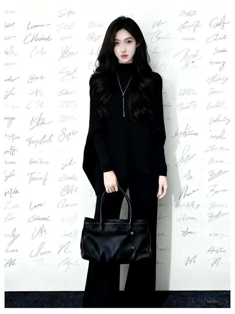 French Retro Casual Knit Two-Piece Set: Bat Sleeve Autumn/Winter Design, Comfortable Fit