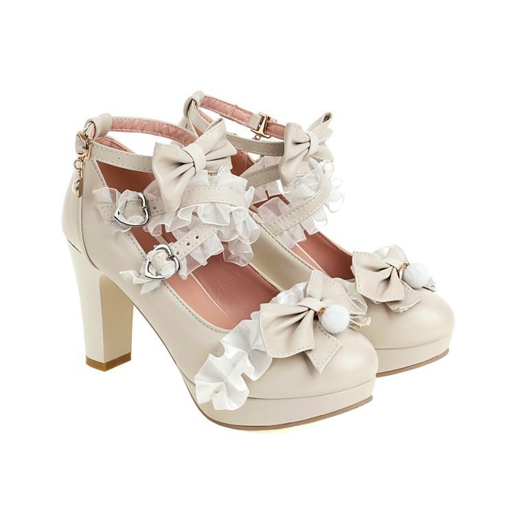 

Модные женские туфли-лолиты из лакированной кожи на высоком каблуке, милые туфли Мэри Джейн, свадебные туфли для ролевых игр, размеры 33-48 33