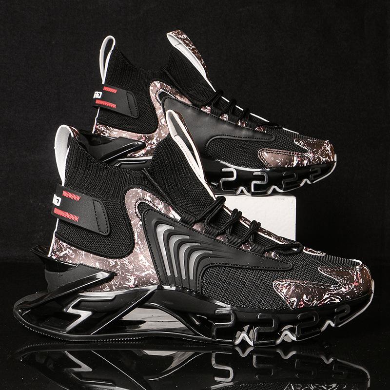 Mode Neue Exquisite Herren-Sneakers Mesh Atmungsaktiv Mode Freizeitschuhe Weiche Sohle Stoßdämpfend Bequeme Sport Laufschuhe