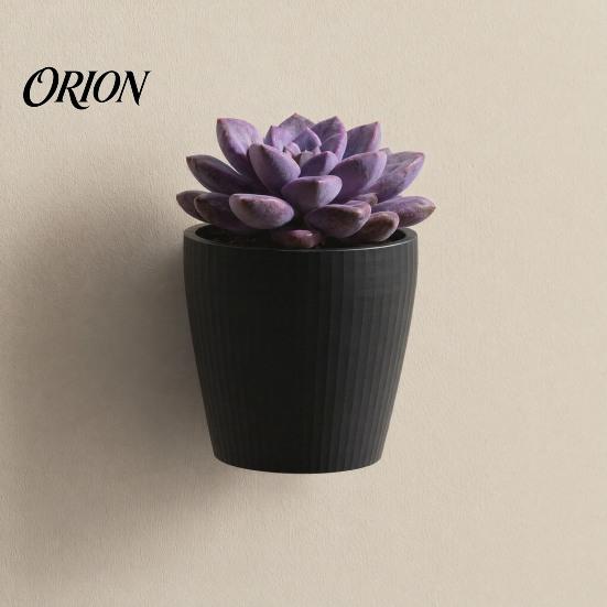 Oszczędzający Miejsce Dekor Biurka, Ścienny Doniczka Drukowana 3D, Wisząca Doniczka Wewnętrzna na Czarny Matowy Ornament, Sukulenty, Minimalistyczny Stojak na Rośliny, Domowe Biuro
