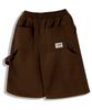 Yosemiti Pintuck Carpenter Bermuda Sweatpants Brown Yp-501