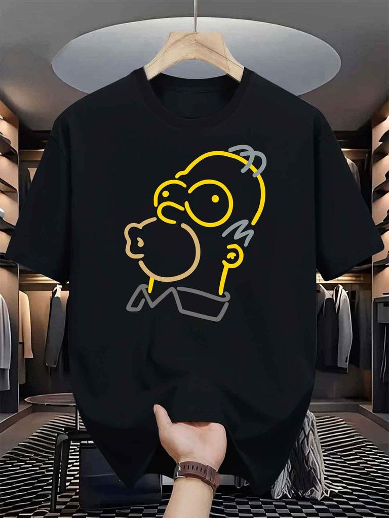 Homer Simpson BartS Classic Unisexs TShirt Print SummerWomen Tee Streetwear Casual Oversize Short Sleeve ONeck