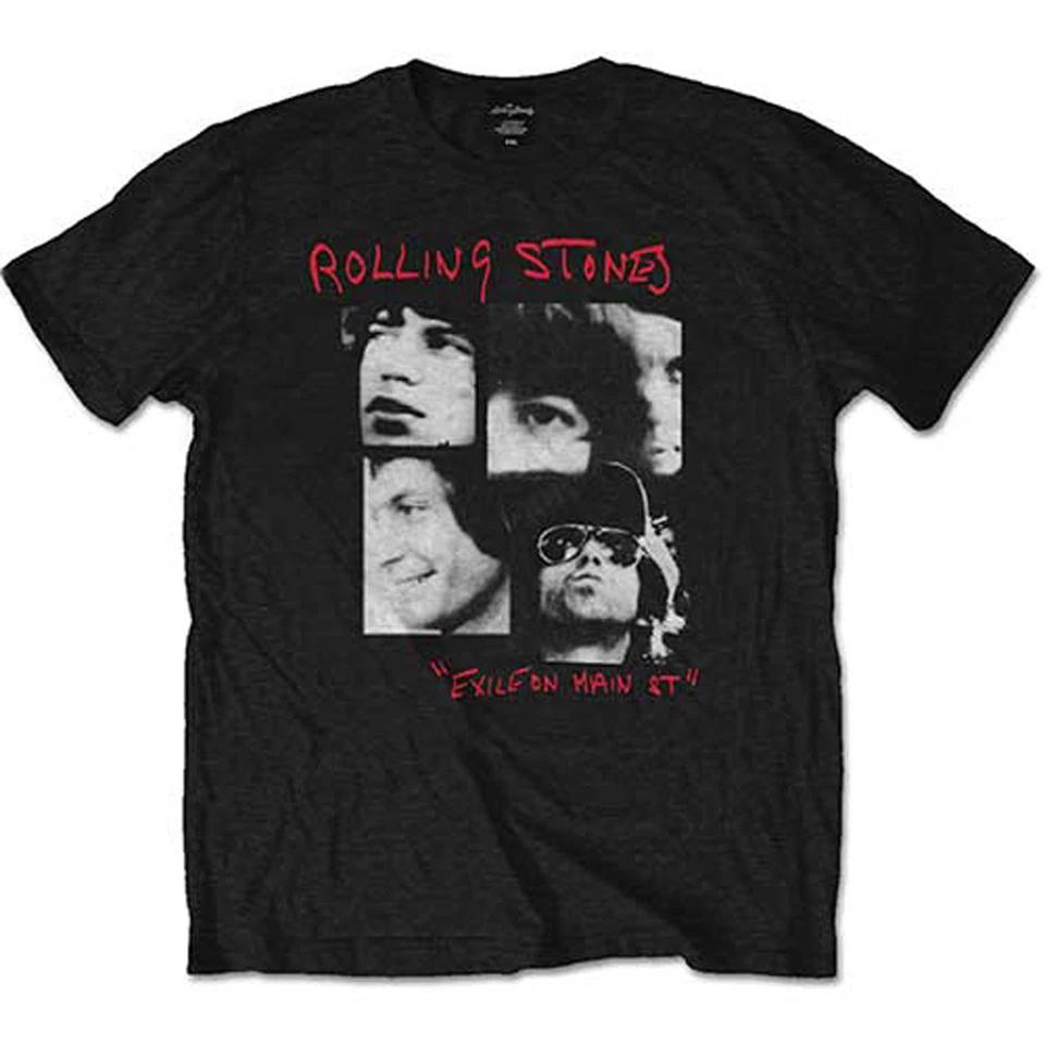 

Мужская официальная футболка Rolling Stones Exile on Main Street Rock Футболка мужская унисекс 4XL