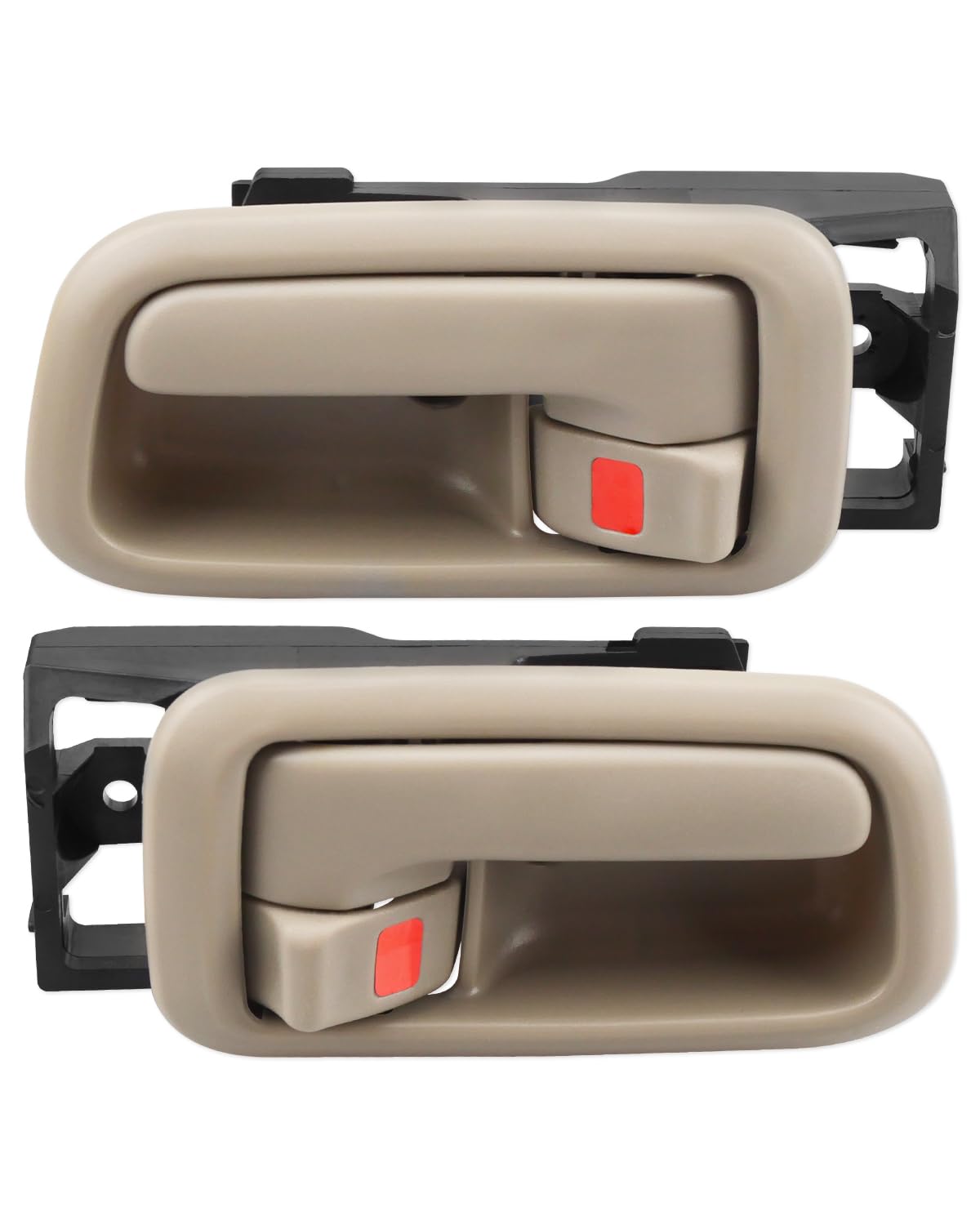 

ANODZU Ручка внутренней двери с заменой для Toyota Tundra Передняя левая водительская правая пассажирская Внутренняя дверная накладка, Бежевый, 2000-2006, & Боковая, Ручка,