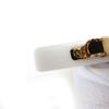 Excellent MIUMIU Valletta With Logo White Black Women 51F125 Used