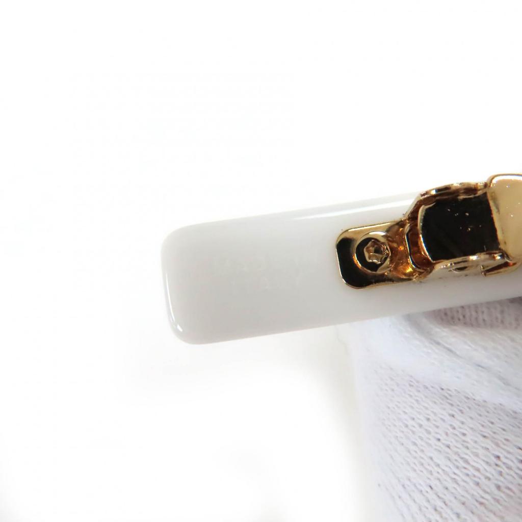 Excellent MIUMIU Valletta With Logo White Black Women 51F125 Used
