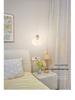 Cream Pumpkin Style Wall Lamp - Warm & Romantic Lighting for Bedroom, Living Room, or Aisle