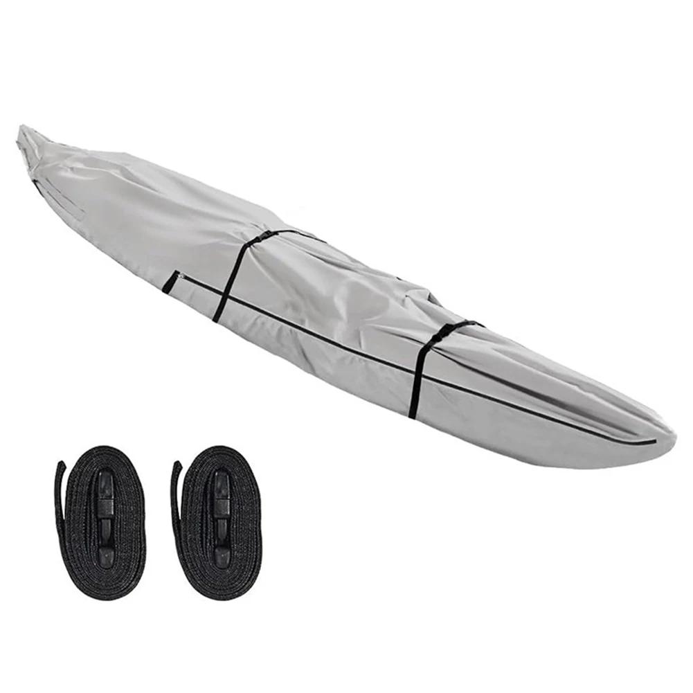 For Canoe Kayak Full-Cover Boat Protection Dustproof Canoe Cover Water Sports Full Coverage Fishing Boat Cover 420D Oxford Cloth