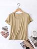 2026 Women’s Slim Fit Lightweight Round Neck Tencel Short Sleeve Ice Silk Top