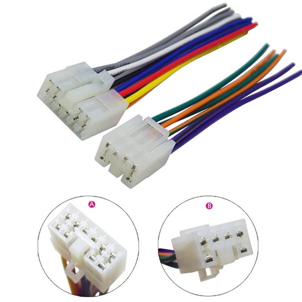 For Toyota Radio Stereo Wiring Harness Adapter with 10 Pin Plus 6 Pin Connector Compatible for Car Audio System Installation