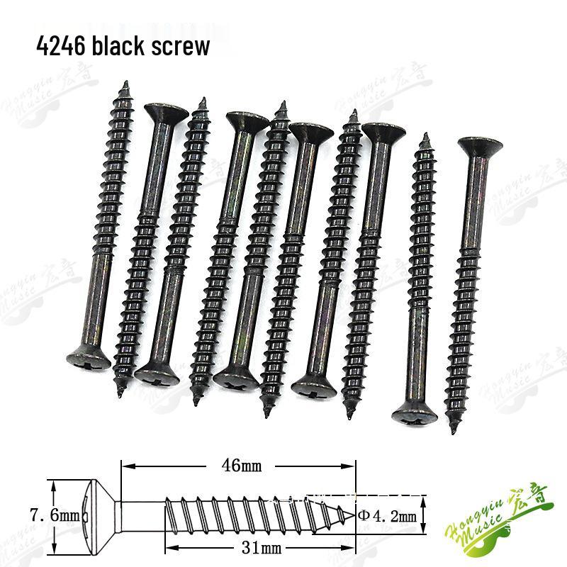 Korean Electric Guitar & Bass Hardware Set: Necks, Bodies, Pickups, Screws in Gold, Silver, Black