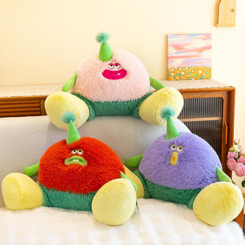 Funny Hilarious Smiley Big Feet and Waist with Office Companion To Sleep On The Pillow To Send Friends Birthday Gifts Bay Window Decoration