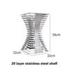 Stainless Steel Display Stand Cafeteria Display Tea Break Dessert Display Wedding Banquet and Cocktail Party Decorations Molds