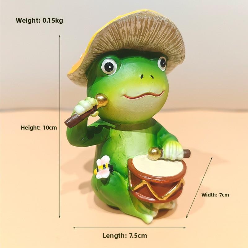 Creative Micro Landscape Courtyard Garden Cute Animal Home Office Desk Decoration Frog Ornament