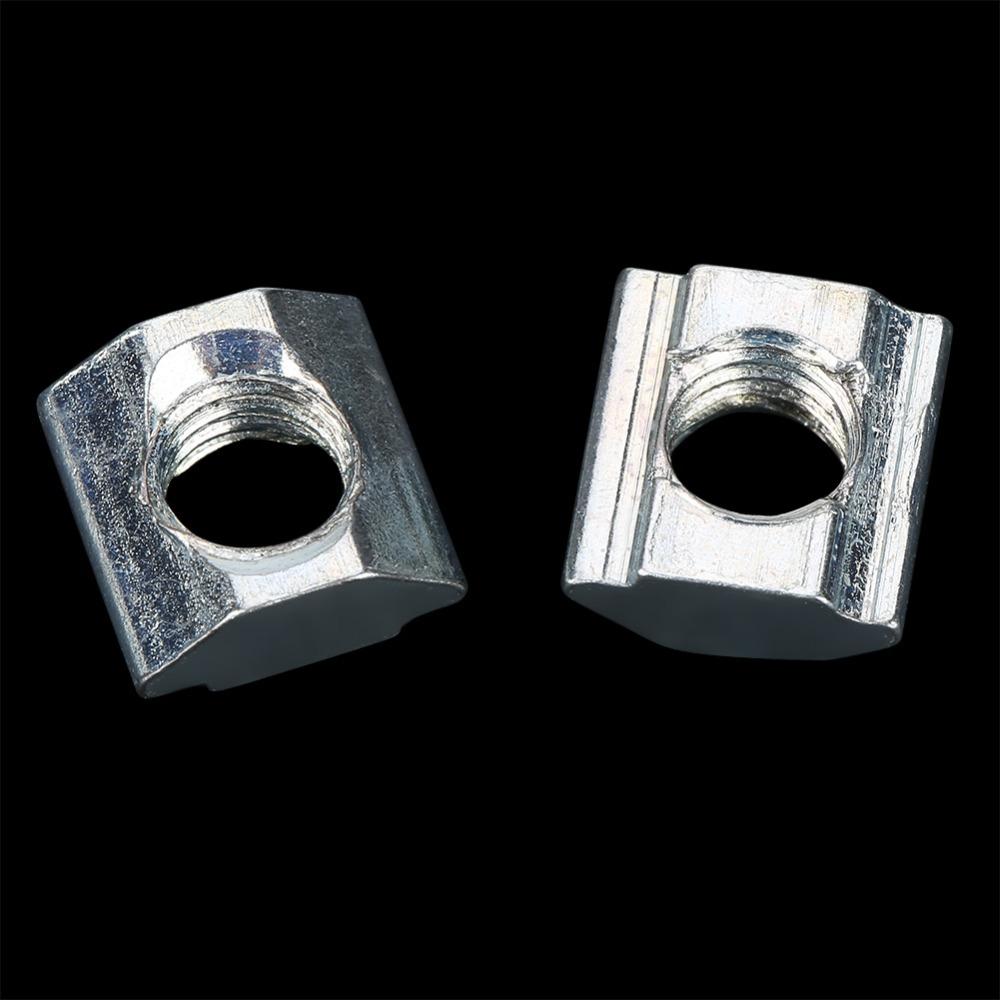 50pcs 20 Series T Slot Nut Sliding Mechanism T Slot Bolt Aluminum Profile Nut For 2020 Series